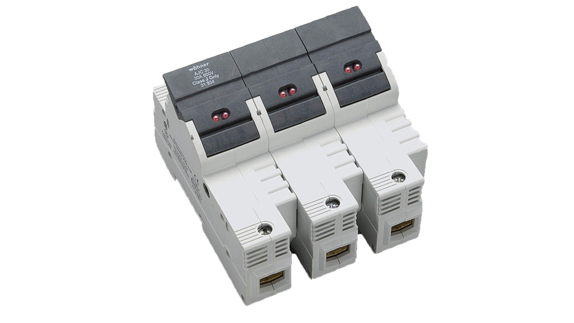 AMBUS 31934  FUSE BLOCK CLASS J 30A 3-P LED