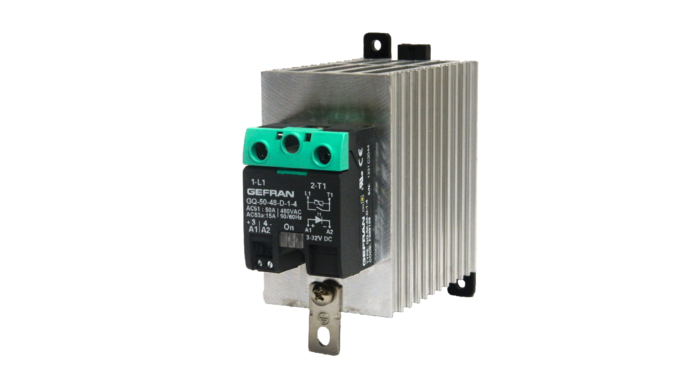 Panel Mount or DIN-Rail Mount Relays for Single Phase Up To 120 Amps Or Three Phase Up To 55 Amps