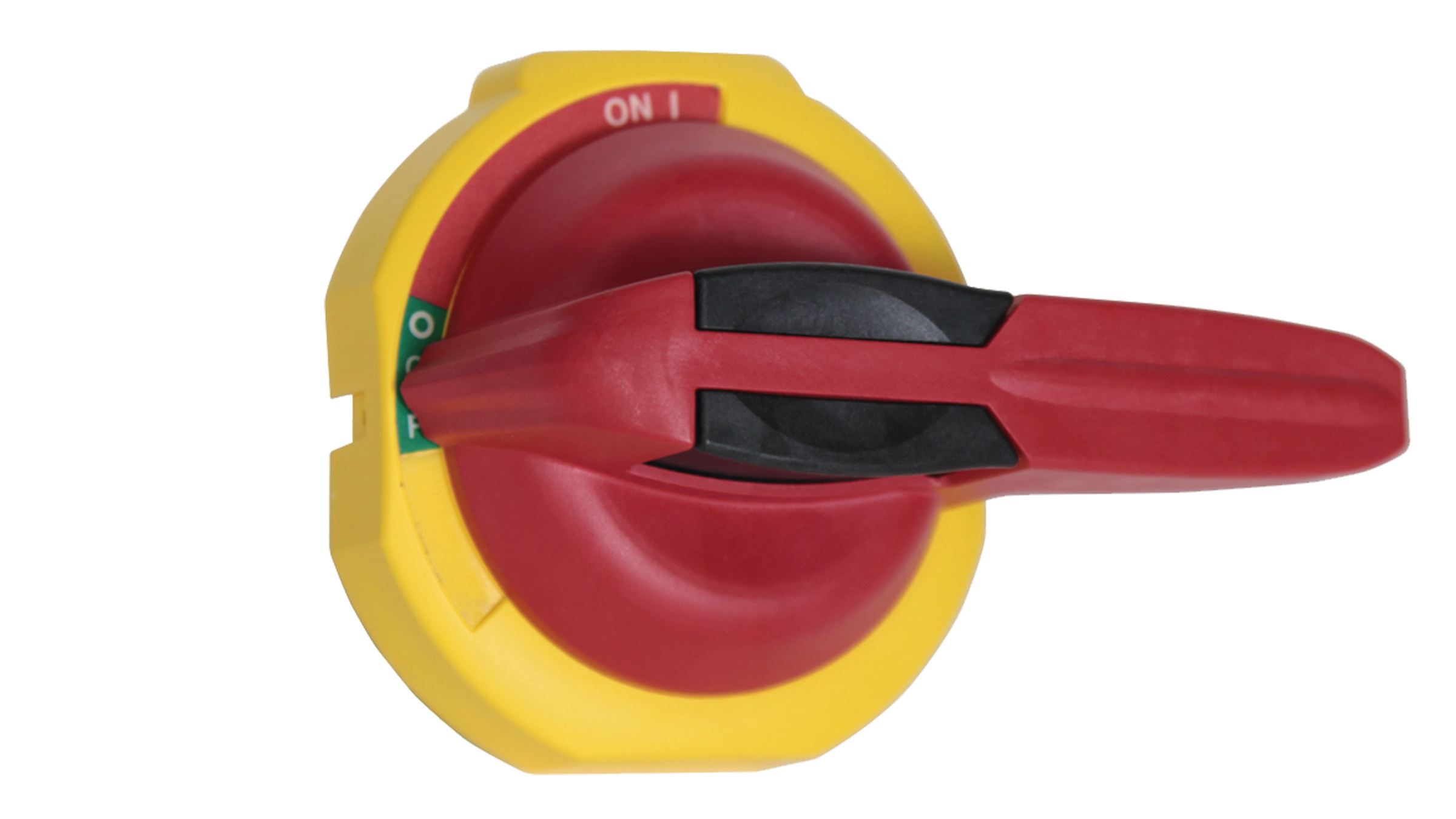 ROTARY DOOR HANDLE, RED/YELLOW ROTARY DOOR HANDLE, RED/YELLOW